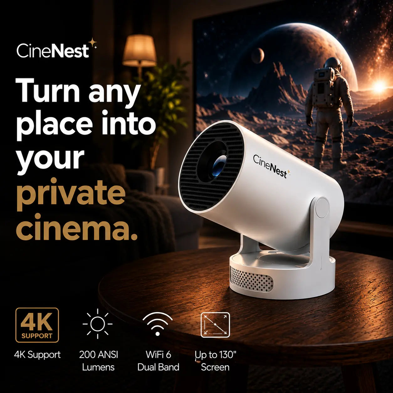 CineNest Home Cinema Projector